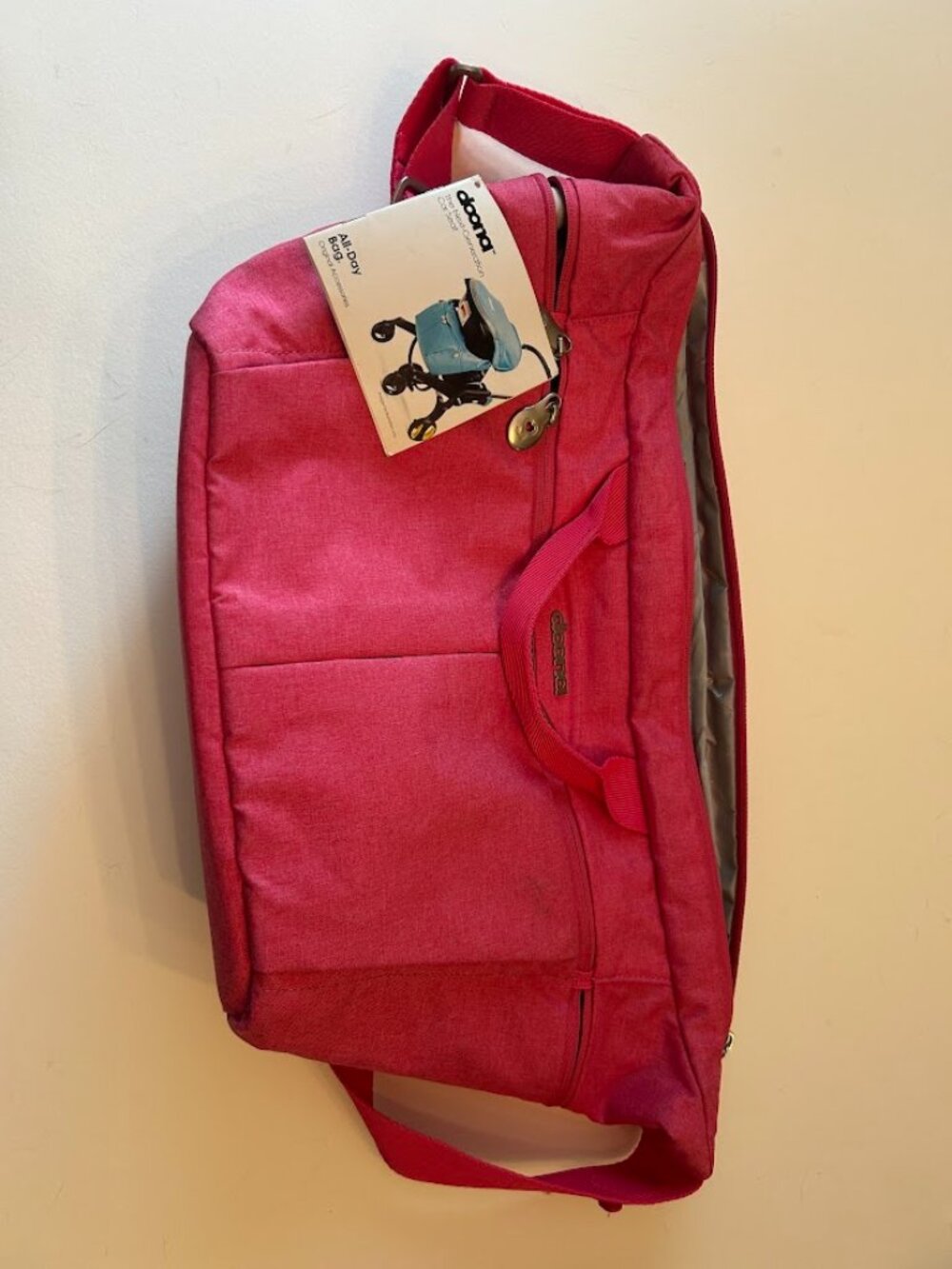 NWT Doona All-Day Bag Diaper Stroller Organizer Pink